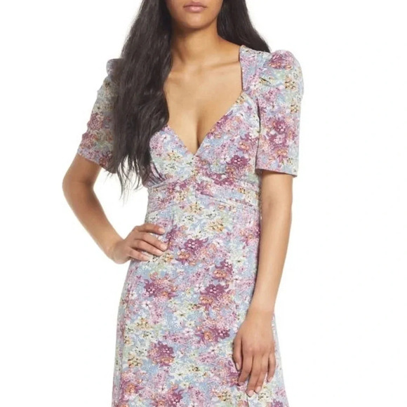 Floret Studios New Maxi Dress Extra Small Floral Print - Picture 1 of 12